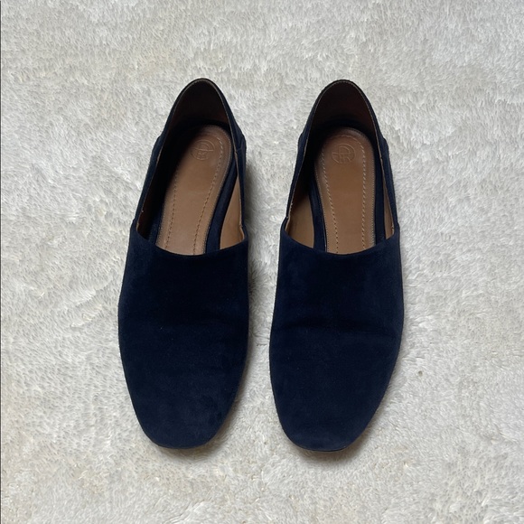 The Row Shoes - THE ROW Excellent Condition Noelle Navy Suede Flats size 38